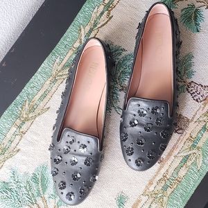 VERO CUOIO Black Floral Loafers